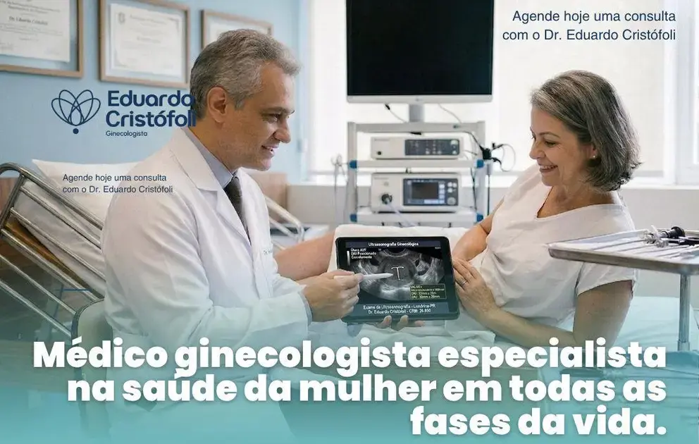 Médico ginecologista especialista na saúde da mulher em todas as fases da vida.